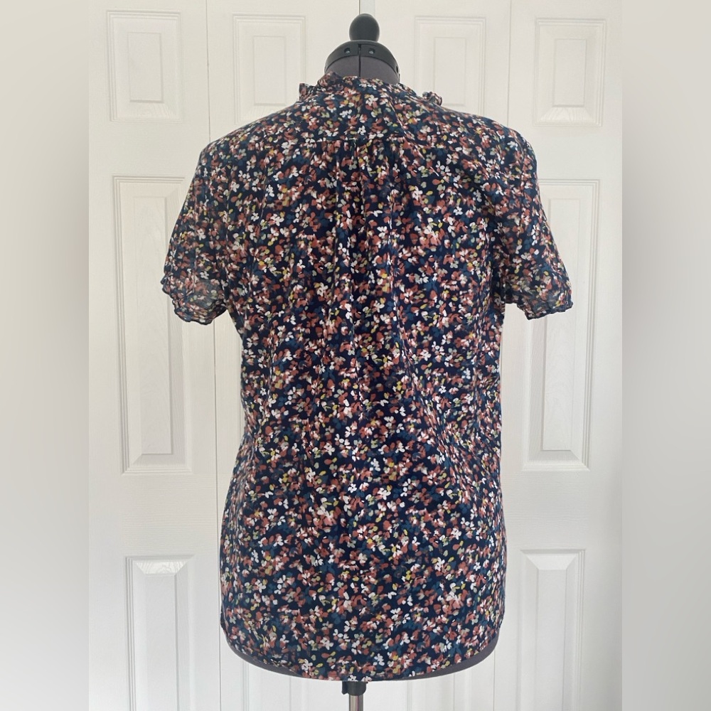 Eddie Bauer Ruffle Short-Sleeved Blouse - Picture 9 of 9